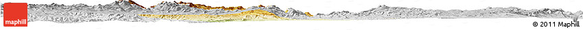 Physical Horizon Map of Australian Capital Territory, lighten, desaturated