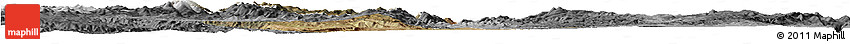 Satellite Horizon Map of Australian Capital Territory, desaturated