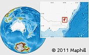 Physical Location Map of Australian Capital Territory, highlighted country