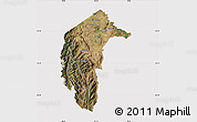 Satellite Map of Australian Capital Territory, cropped outside