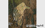 Satellite Map of Australian Capital Territory, darken