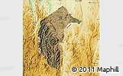 Satellite Map of Australian Capital Territory, physical outside