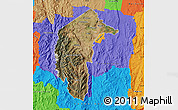 Satellite Map of Australian Capital Territory, political outside