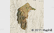 Satellite Map of Australian Capital Territory, shaded relief outside