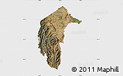Satellite Map of Australian Capital Territory, single color outside