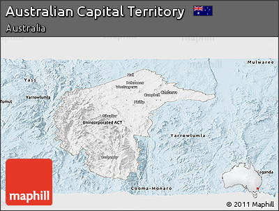 Classic Style Panoramic Map of Australian Capital Territory