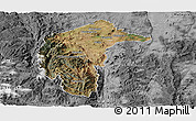 Satellite Panoramic Map of Australian Capital Territory, desaturated