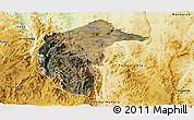Satellite Panoramic Map of Australian Capital Territory, physical outside