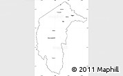 Blank Simple Map of Australian Capital Territory, cropped outside
