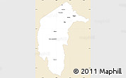 Classic Style Simple Map of Australian Capital Territory, single color outside