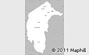Gray Simple Map of Australian Capital Territory, single color outside