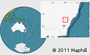 Satellite Location Map of Bathurst, highlighted country
