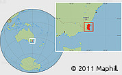 Savanna Style Location Map of Bega Valley