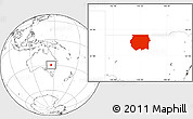 Blank Location Map of Bourke