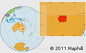 Political Location Map of Bourke