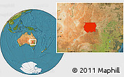 Satellite Location Map of Bourke