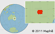 Savanna Style Location Map of Bourke