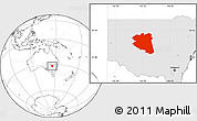 Blank Location Map of Cobar, highlighted parent region