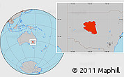 Gray Location Map of Cobar