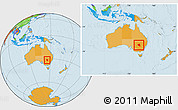 Political Location Map of Cobar, within the entire country