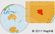 Political Location Map of Cobar