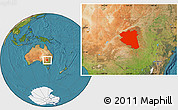 Satellite Location Map of Cobar