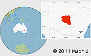 Savanna Style Location Map of Cobar, highlighted country