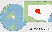 Savanna Style Location Map of Cobar, highlighted parent region