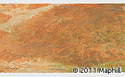 Satellite Panoramic Map of Cobar
