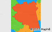 Political Simple Map of Cobar