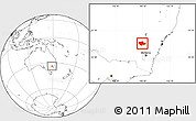 Blank Location Map of Cowra