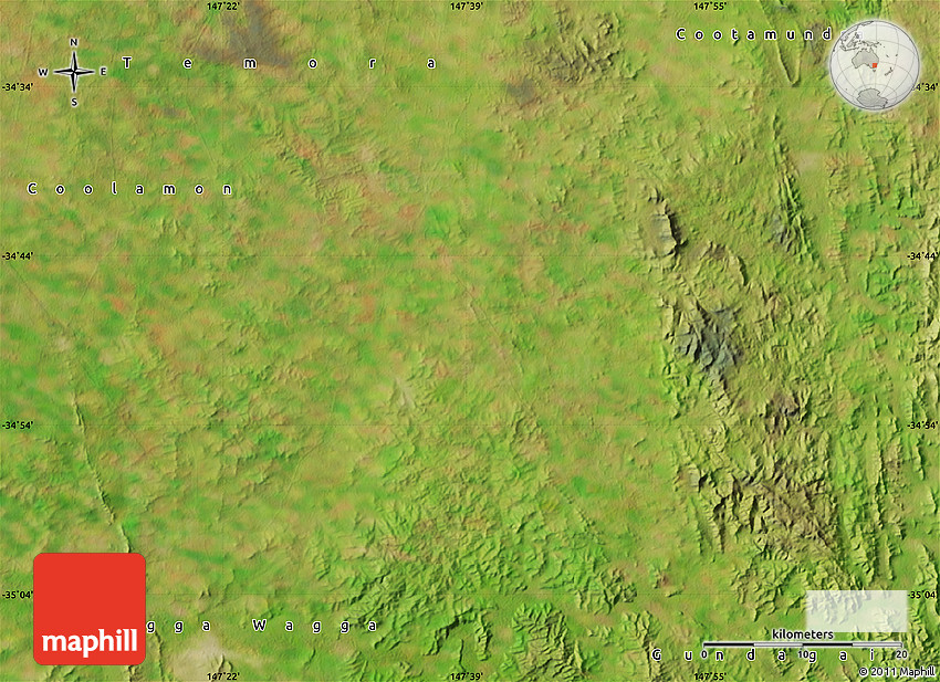 Satellite Map of Junee