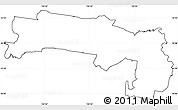 Blank Simple Map of Liverpool, cropped outside