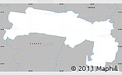 Gray Simple Map of Liverpool