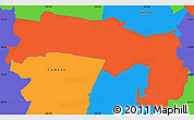 Political Simple Map of Liverpool