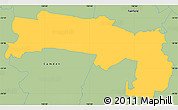 Savanna Style Simple Map of Liverpool