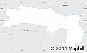 Silver Style Simple Map of Liverpool