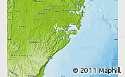 Physical Map of Sutherland Shire