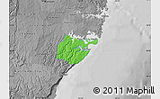 Political Map of Sutherland Shire, desaturated