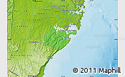 Political Map of Sutherland Shire, physical outside