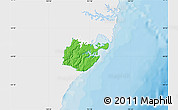Political Map of Sutherland Shire, single color outside