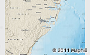 Shaded Relief Map of Sutherland Shire
