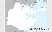 Gray Simple Map of Sutherland Shire