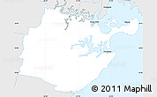 Silver Style Simple Map of Sutherland Shire