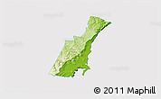 Physical 3D Map of Wollongong, cropped outside