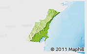 Physical 3D Map of Wollongong, single color outside