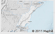 Silver Style 3D Map of Wollongong