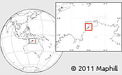 Blank Location Map of Darwin