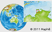 Physical Location Map of Darwin