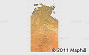 Satellite Map of Unincorporated NT, cropped outside